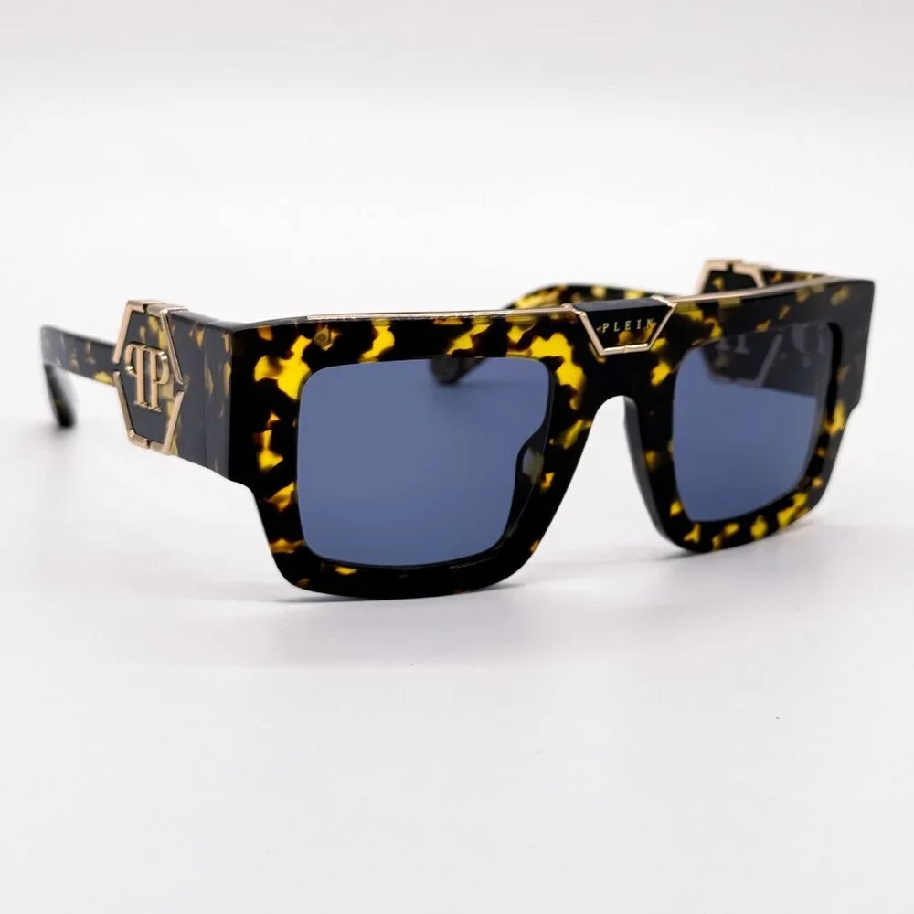 NEW PHILIPP PLEIN GLOOM SPP092M 0781 HAVANA MEN SUNGLASSES PHILIPP PLEIN